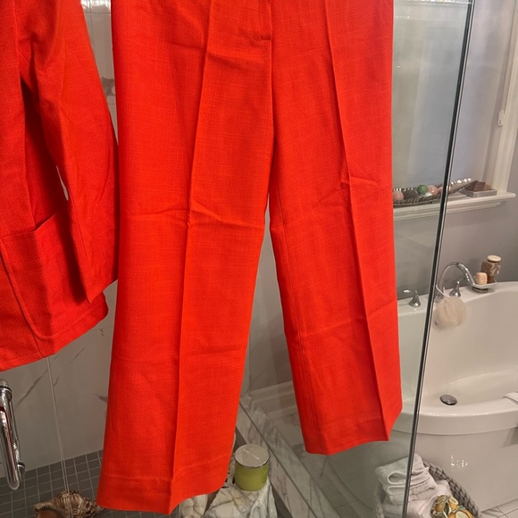 COPY - Mr Leonard vintage 1970s 2  piece orange pant suit mod blazer and baggy … - Picture 14 of 16